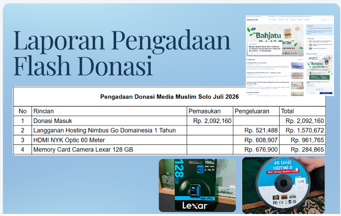 Dokumentasi Pengadaan Media Muslim Solo Juli 2026